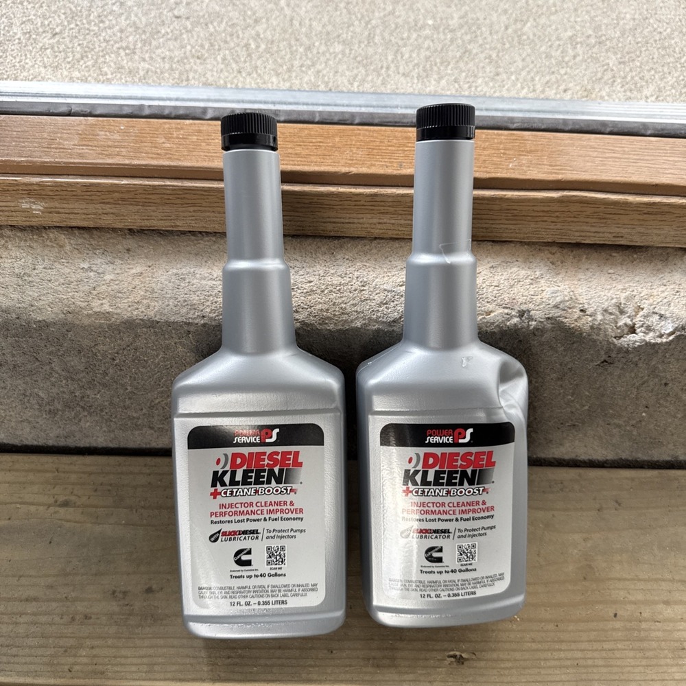 Power Service Diesel Kleen Cetane Boost, 12 Fluid Ounce Each, Lot Of 2